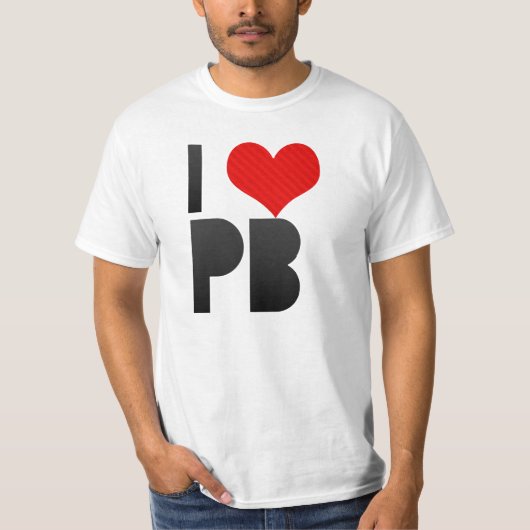 I Liebe PB T-Shirt (Vorderseite)