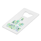 I Liebe Peace Beautiful Art Print Text Design Geldbeutel Flaschenöffner (Rückseite Schrägansicht)