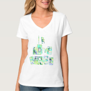 I Liebe Peace Beautiful Art Print Text Design T-Shirt