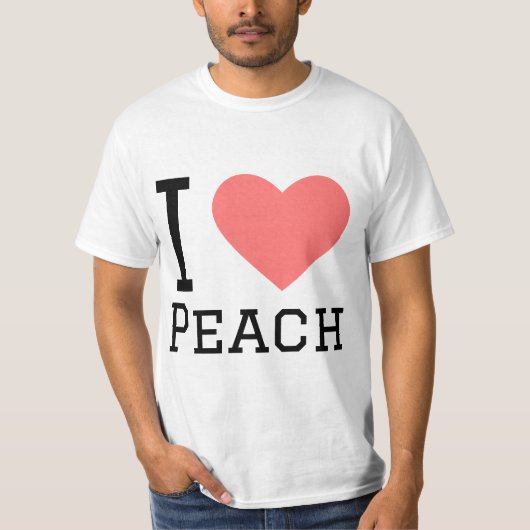 I Liebe Peach T-Shirt (Vorderseite)