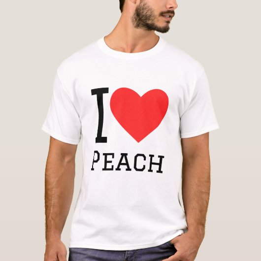 I Liebe Peach T-Shirt (Vorderseite)