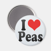 I Liebe Peas Magnet (Vorderseite/Rückseite)