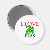 I Liebe Peas Magnet (Vorderseite/Rückseite)