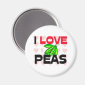 I Liebe Peas Magnet (Vorderseite/Rückseite)