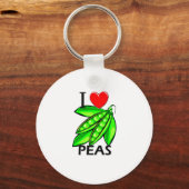 I Liebe Peas Schlüsselanhänger (Vorderseite)