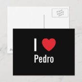 I Liebe Pedro Postkarte (Vorne/Hinten)