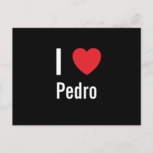 I Liebe Pedro Postkarte (Vorderseite)