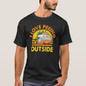I Liebe Peeing Outdoor Activity Bonfire-ROM T-Shirt (Vorderseite)