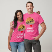 I Liebe Peeing Outdoor Funny Camping Wandern T-Shirt (Unisex)