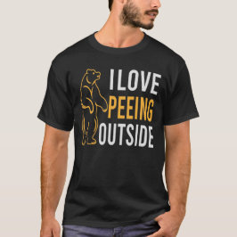 I Liebe Peeing Outdoor lustiges Camping Wandern T-Shirt