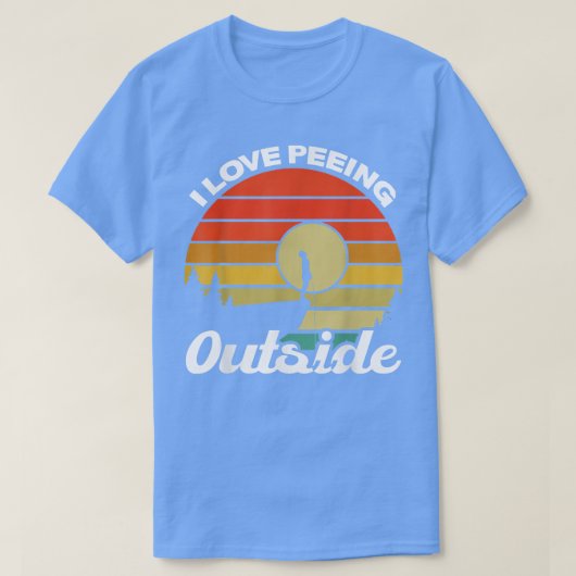 I Liebe Peeing Outdoor lustiges Camping Wandern T-Shirt (Design vorne)