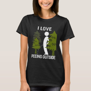 I Liebe Peeing Outdoor Shirt Funny Wiker Mountain