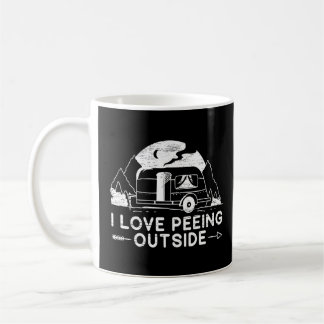 I Liebe Peeing Outside Camper Van Camping Außenber Kaffeetasse