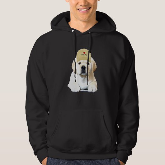 I Liebe Peeinglove Peeing Hati Liebe Hund für Hund Hoodie (Vorderseite)
