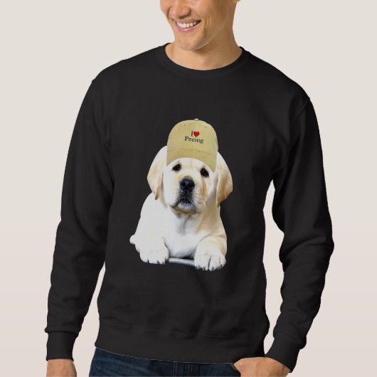 I Liebe Peeinglove Peeing Hati Liebe Hund für Hund Sweatshirt (Vorderseite)