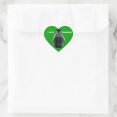 I LIEBE PENGUINS Niedlich Heart Stickers (Tasche)