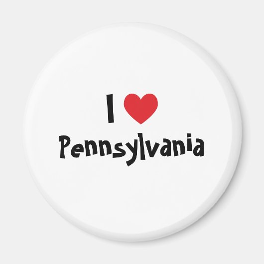 I Liebe Pennsylvania Magnet (Vorne)