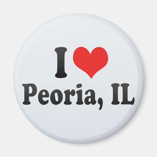 I Liebe Peoria, IL Magnet (Vorne)
