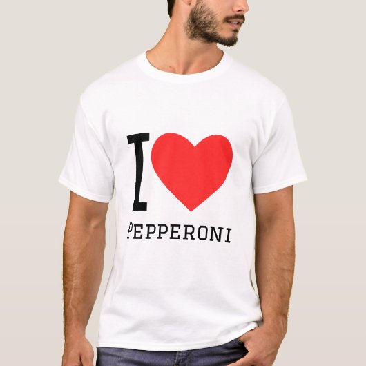 I Liebe Pepperoni T-Shirt (Vorderseite)