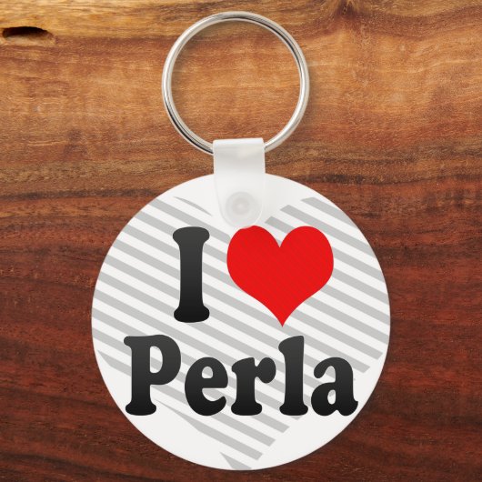 I Liebe Perla Schlüsselanhänger (Vorderseite)