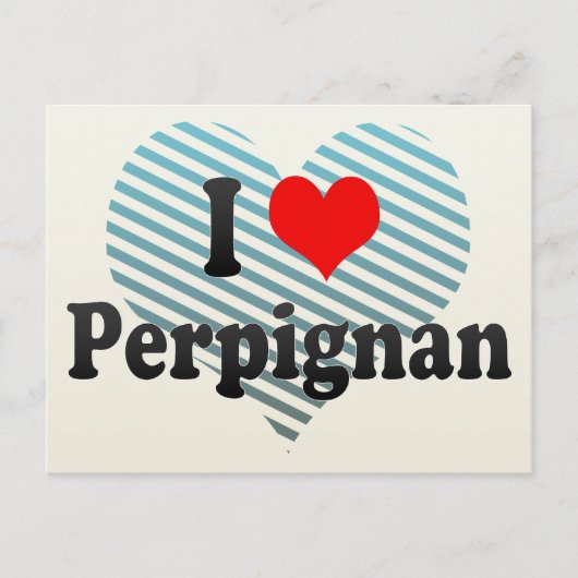 I Liebe Perpignan, Frankreich Postkarte (Vorderseite)