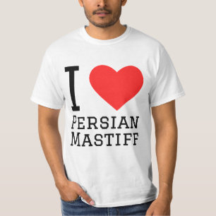 I Liebe persischer Mastiff T-Shirt
