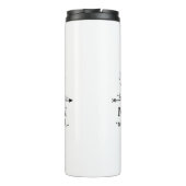 I Liebe personalisiert zum Mond und zurück Thermosbecher (Rückseite)