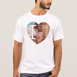 I Liebe Personalisierter Fotos - T-Shirt