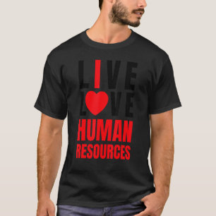 I Liebe Personalwesen, Personal am roten Herzen, L T-Shirt