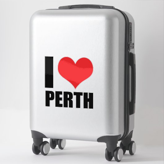 I Liebe Perth Aufkleber (Koffer)