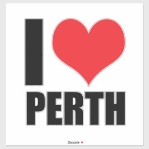 I Liebe Perth Aufkleber