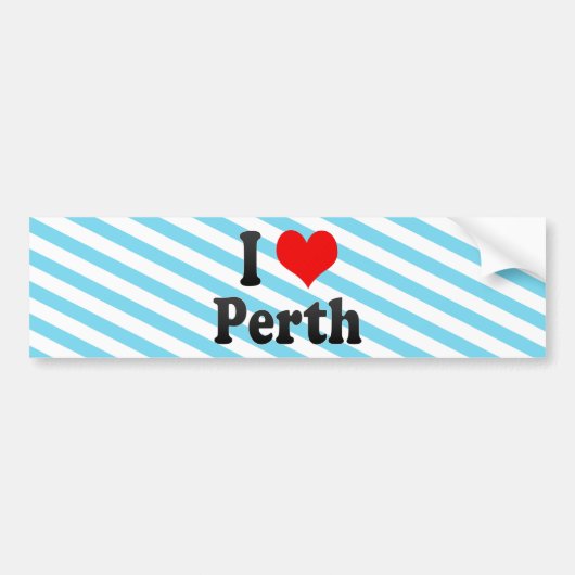 I Liebe Perth, Australien Autoaufkleber (Vorne)