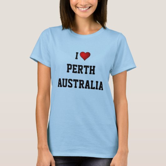 I Liebe Perth, Australien T-Shirt (Vorderseite)