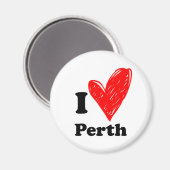 I Liebe Perth Magnet (Vorderseite/Rückseite)