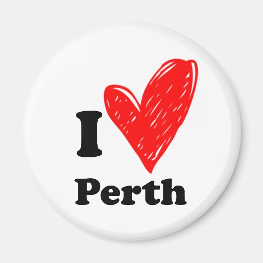I Liebe Perth Magnet (Vorne)