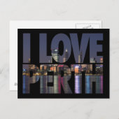 I Liebe Perth Postcard Postkarte (Vorne/Hinten)