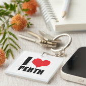 I Liebe Perth Schlüsselanhänger (Vorderseite rechts)