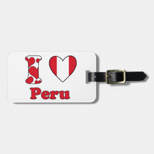 I Liebe Peru Gepäckanhänger