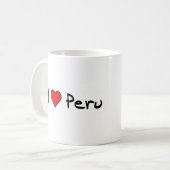 I Liebe Peru Kaffeetasse (Vorderseite Links)