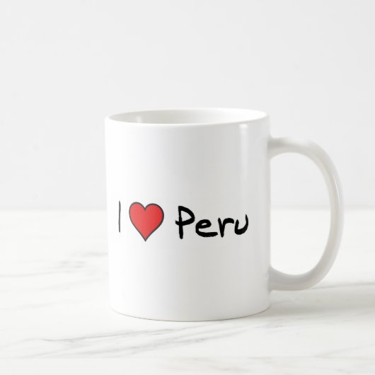 I Liebe Peru Kaffeetasse (Rechts)