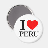 I Liebe Peru Magnet (Vorderseite/Rückseite)