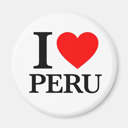 I Liebe Peru Magnet (Vorne)