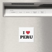 I Liebe Peru Magnet (In Situ (Geschirrspüler))