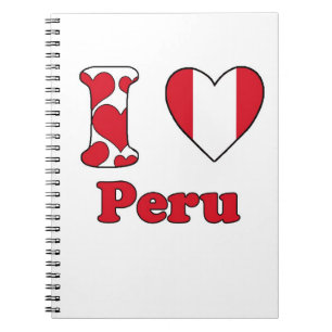 I Liebe Peru Notizblock