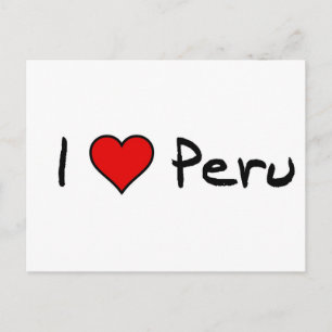I Liebe Peru Postkarte