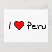 I Liebe Peru Postkarte (Vorderseite)