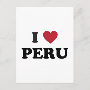I Liebe Peru Postkarte