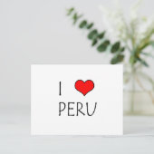 I Liebe Peru Postkarte (Stehend Vorderseite)