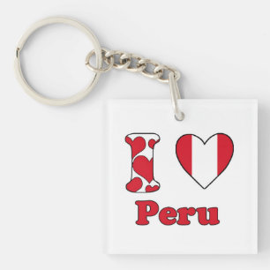 I Liebe Peru Schlüsselanhänger