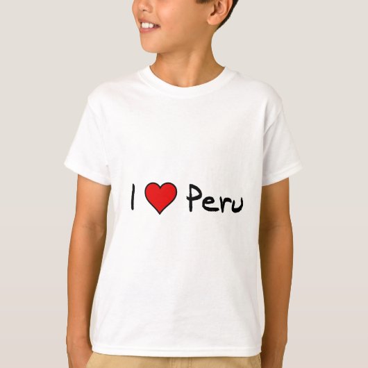 I Liebe Peru T-Shirt (Vorderseite)